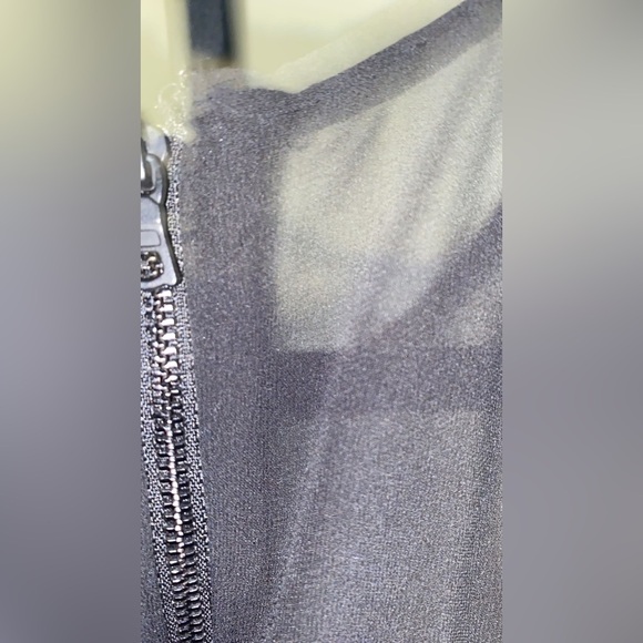 Alice Olivia Red and Black Dress with Mesh and Zipper Back - Picture 3 of 12